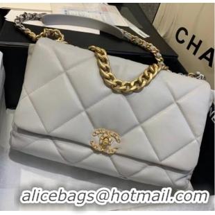 Free Shipping Discount Chanel 19 Large Flap Bag AS1162 Gray