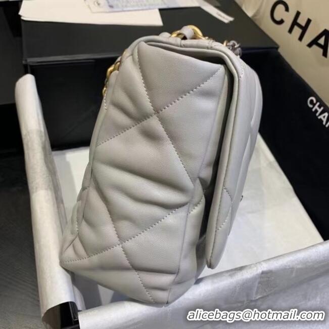 Free Shipping Discount Chanel 19 Large Flap Bag AS1162 Gray