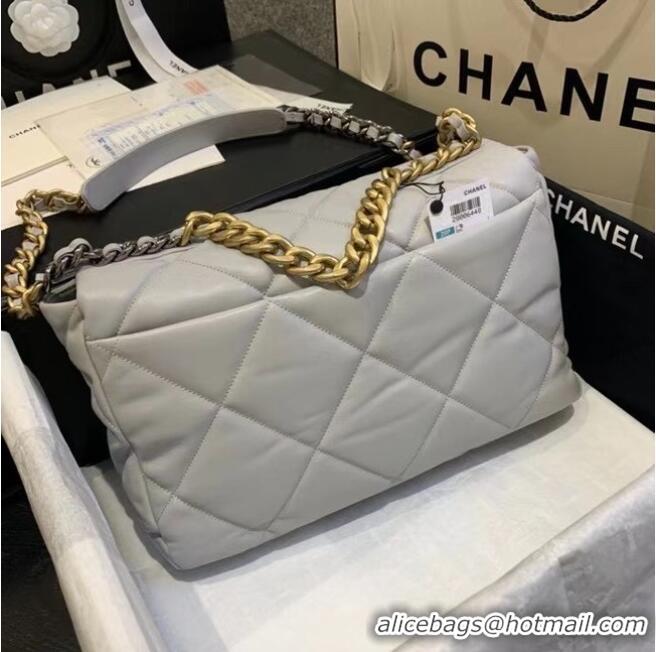 Free Shipping Discount Chanel 19 Large Flap Bag AS1162 Gray