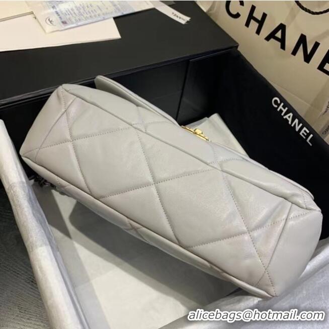 Free Shipping Discount Chanel 19 Large Flap Bag AS1162 Gray