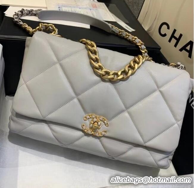 Free Shipping Discount Chanel 19 Large Flap Bag AS1162 Gray