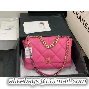 Cheap Wholesale chanel 19 large flap bag AS1162 rose