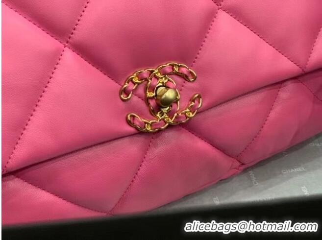 Cheap Wholesale chanel 19 large flap bag AS1162 rose