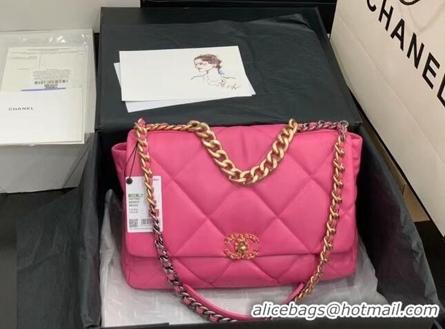 Cheap Wholesale chanel 19 large flap bag AS1162 rose