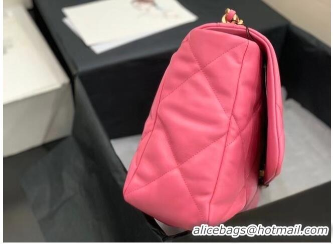 Cheap Wholesale chanel 19 large flap bag AS1162 rose