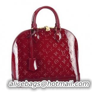 Classic Louis Vuitton Monogram Vernis Alma MM M90025 Pomme DAmour