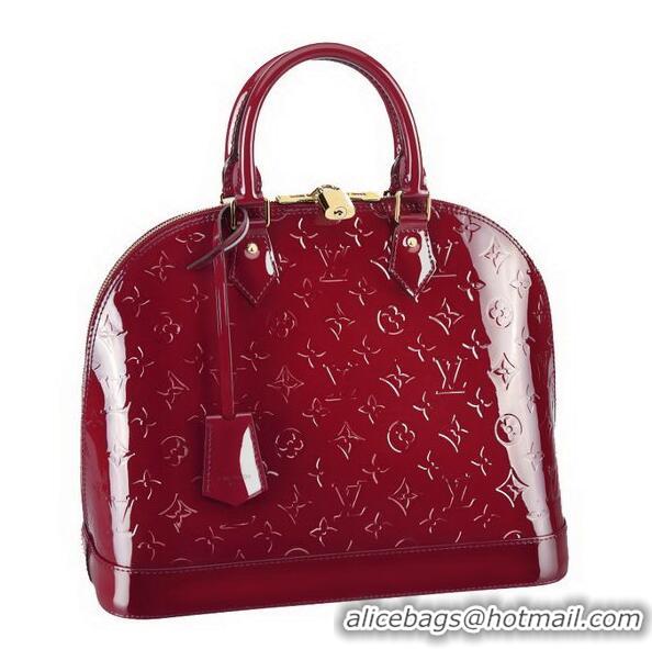 Classic Louis Vuitton Monogram Vernis Alma MM M90025 Pomme DAmour