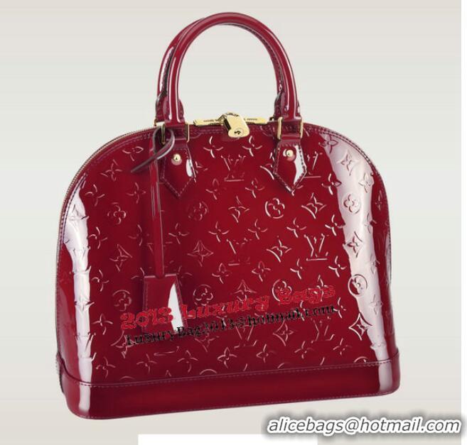 Classic Louis Vuitton Monogram Vernis Alma MM M90025 Pomme DAmour