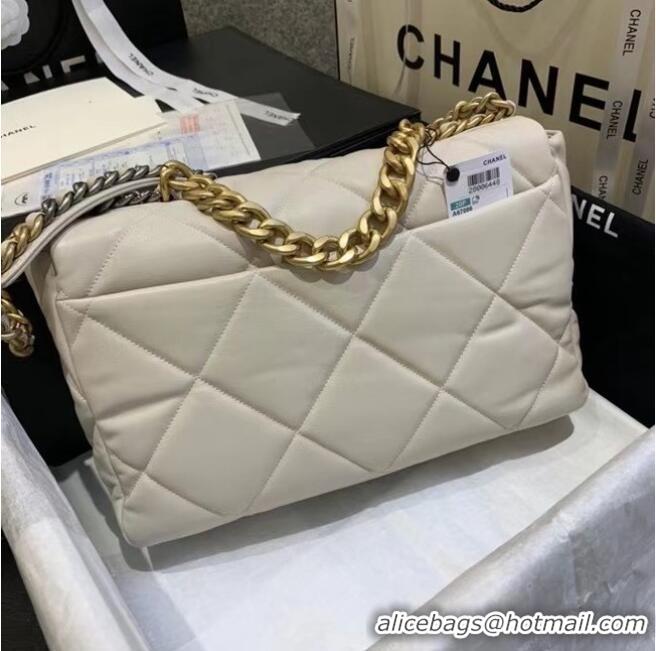 Shop Cheap Chanel 19 Large Flap Bag AS1162 Beige