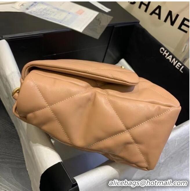 Original Cheap Chanel 19 Large Flap Bag AS1162 Light Pink