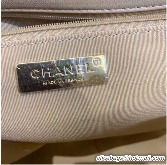 Popular Style Chanel 19 Large Flap Bag AS1162 Light Apricot