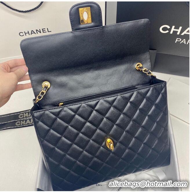 Particularly Recommended Chanel Large Flap Bag 2355 Black