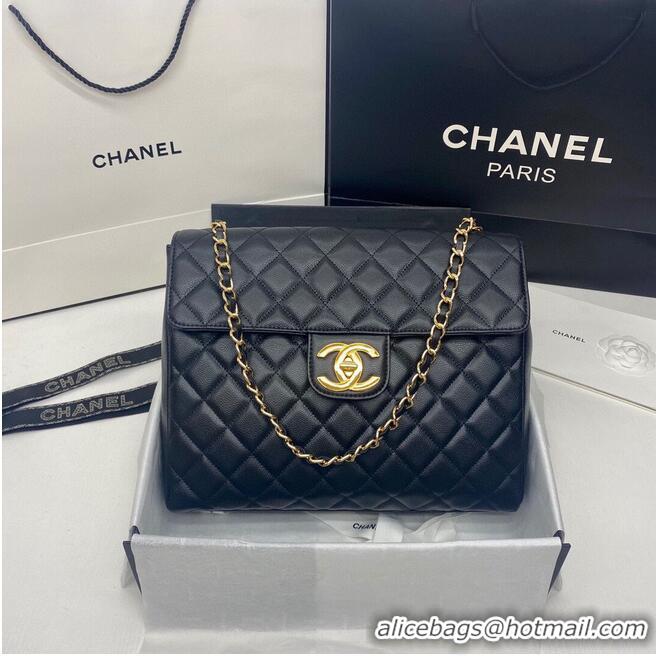 Particularly Recommended Chanel Large Flap Bag 2355 Black