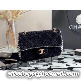 Best Price Chanel classic handbag Tweed & Gold-Tone Metal A01112-4