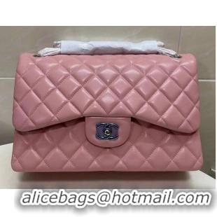 Top Grade Chanel Double Flaps Bags Original Sheepskin Leather Jumbo A36097 Pink Gold