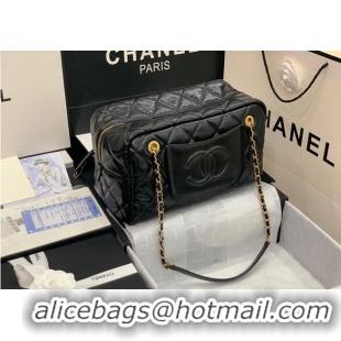 Good Quality Chanel Grosse Bowling Tasche Original Leather Bag AS2229 Black