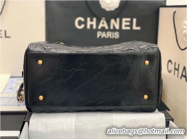 Good Quality Chanel Grosse Bowling Tasche Original Leather Bag AS2229 Black