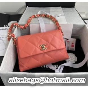 Super Quality Chanel flap bag Lambskin & Gold-Tone Metal AS2299 pink