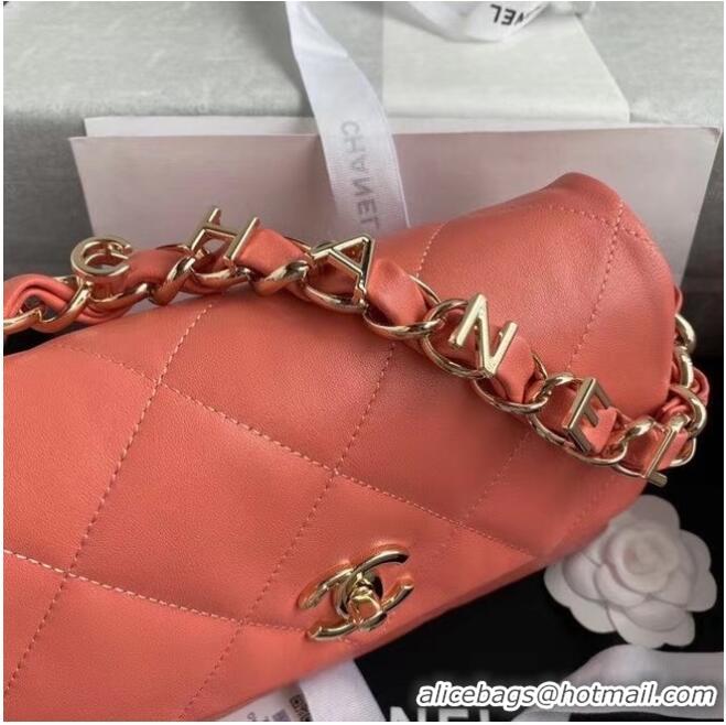 Super Quality Chanel flap bag Lambskin & Gold-Tone Metal AS2299 pink