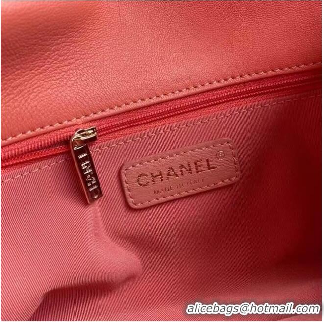 Super Quality Chanel flap bag Lambskin & Gold-Tone Metal AS2299 pink