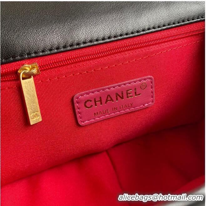 Low Price Chanel Flap Bag Sheepskin & Gold-Tone Metal AP1737 Black