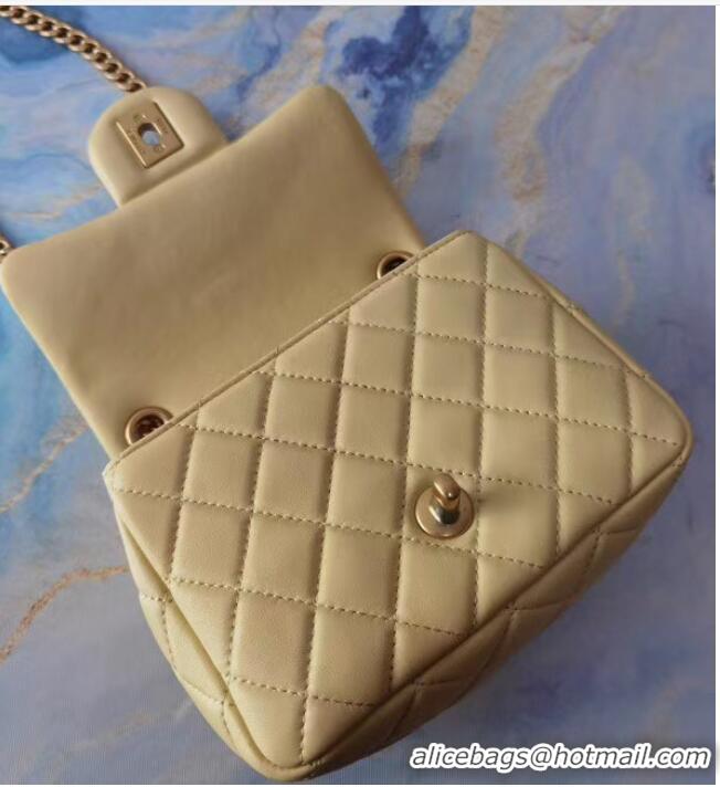 Super Quality Chanel flap bag Lambskin Resin & Gold-Tone Metal AS2379 Yellow