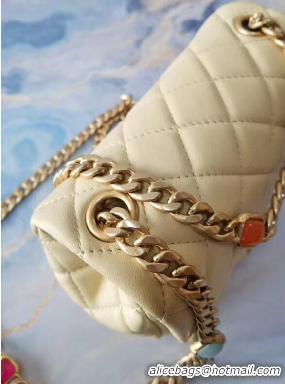 Super Quality Chanel flap bag Lambskin Resin & Gold-Tone Metal AS2379 Yellow