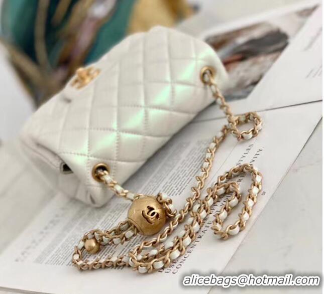 Inexpensive Chanel flap bag Iridescent Calfskin&Gold-Tone AS1115