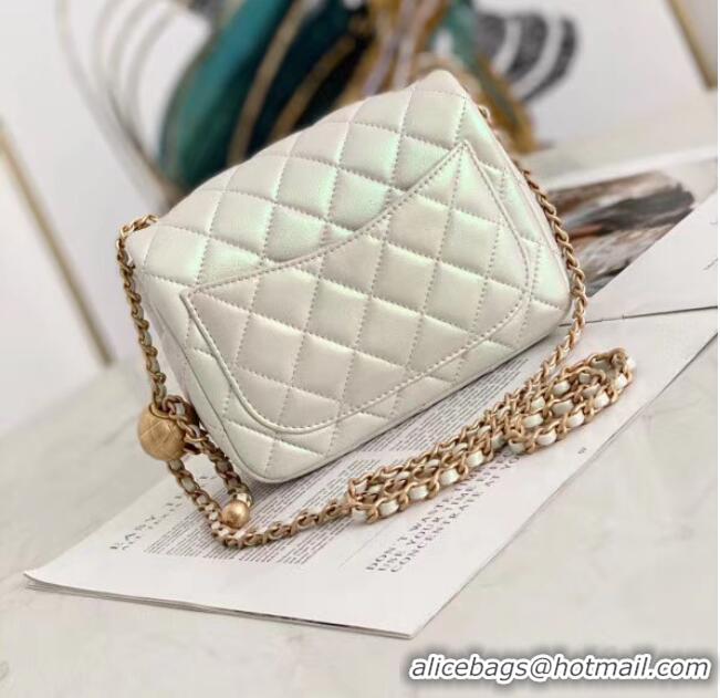 Inexpensive Chanel flap bag Iridescent Calfskin&Gold-Tone AS1115