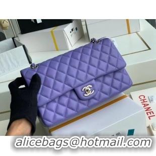 Good Product Chanel Flap Shoulder Bag Original Sheepskin leather A1112 Purple