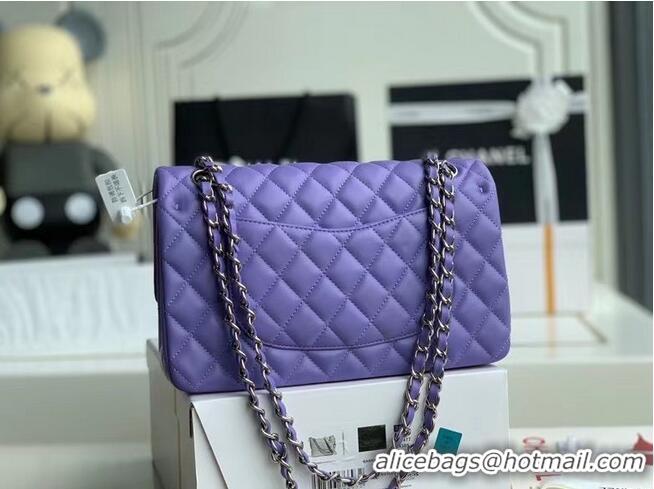 Good Product Chanel Flap Shoulder Bag Original Sheepskin leather A1112 Purple