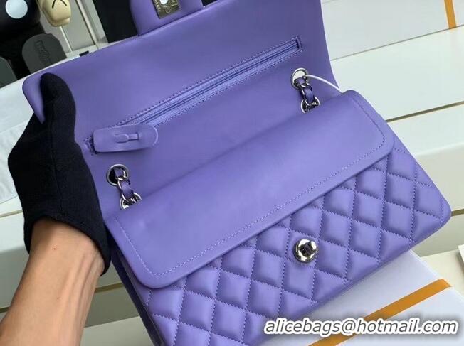 Good Product Chanel Flap Shoulder Bag Original Sheepskin leather A1112 Purple