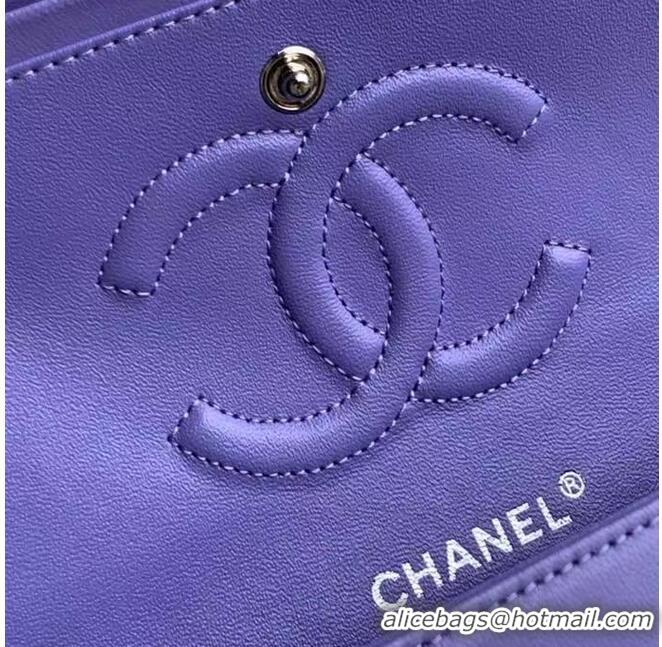 Good Product Chanel Flap Shoulder Bag Original Sheepskin leather A1112 Purple