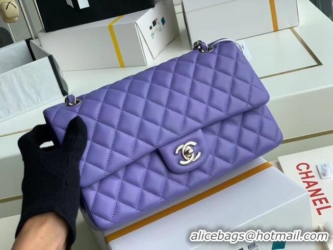 Good Product Chanel Flap Shoulder Bag Original Sheepskin leather A1112 Purple