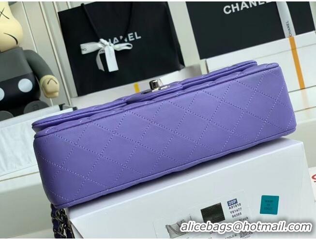 Good Product Chanel Flap Shoulder Bag Original Sheepskin leather A1112 Purple