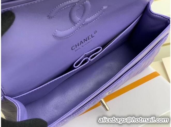 Good Product Chanel Flap Shoulder Bag Original Sheepskin leather A1112 Purple