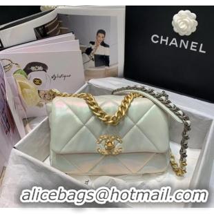 Popular Style Chanel 19 Large Flap Bag AS1160 White