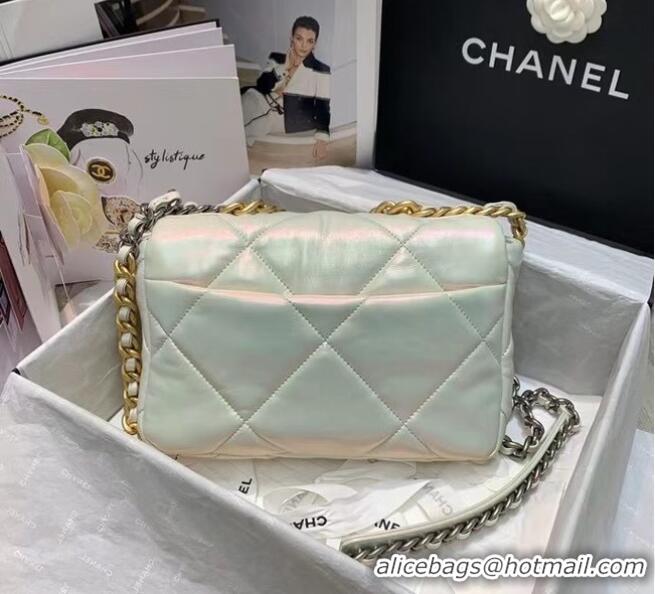 Popular Style Chanel 19 Large Flap Bag AS1160 White