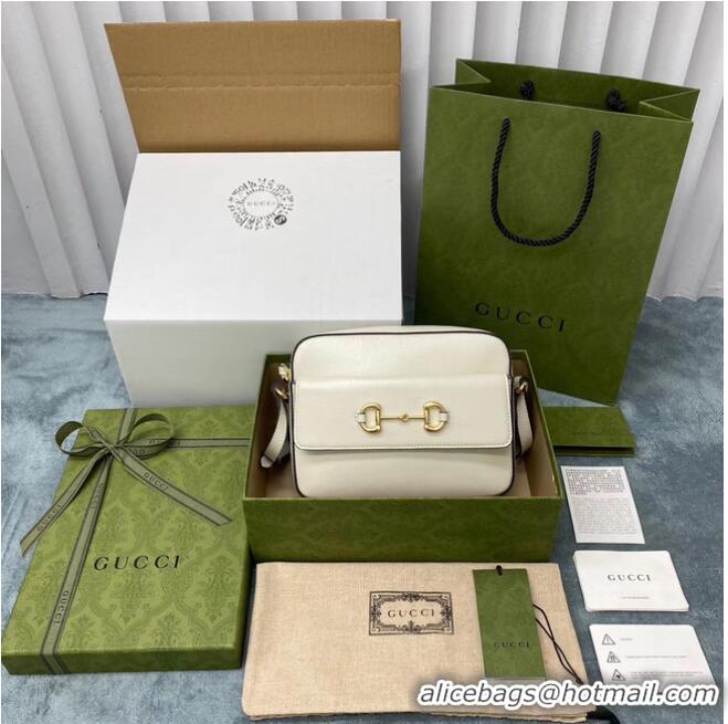 Trendy Design Gucci Horsebit 1955 small shoulder bag 645454 White