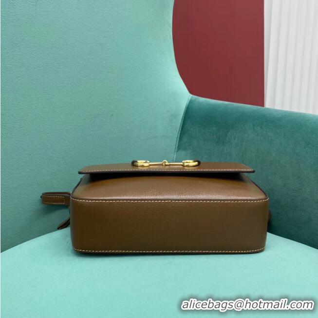 Super Quality Gucci Horsebit 1955 small shoulder bag 645454 brown