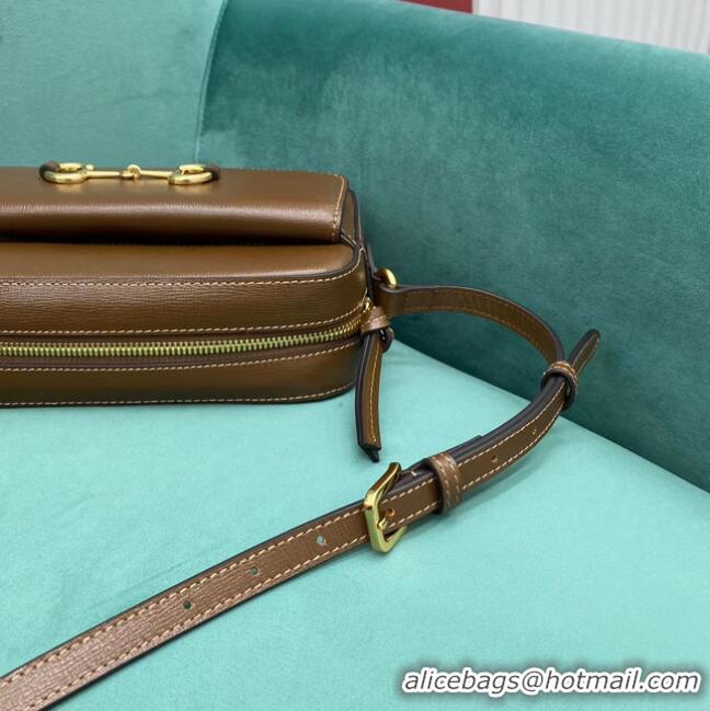 Super Quality Gucci Horsebit 1955 small shoulder bag 645454 brown