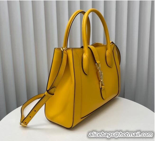 Good Product Gucci Jackie 1961 Medium Tote Bag 649016 Yellow