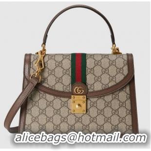 Pretty Style Gucci Ophidia small top handle bag with Web 651055 brown