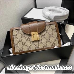 Best Price Gucci GG mini bag with clasp closure 614368 brown