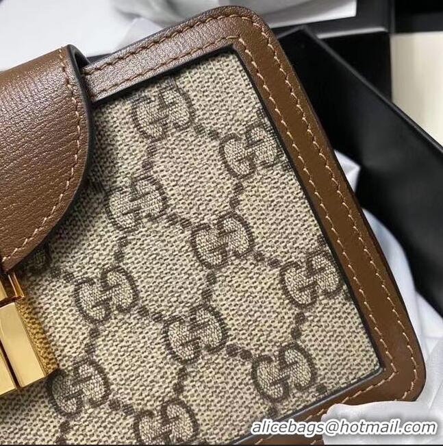 Best Price Gucci GG mini bag with clasp closure 614368 brown