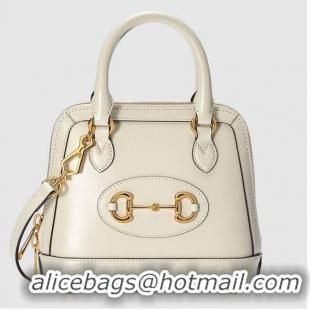 Super Quality Gucci Horsebit 1955 mini top handle bag 640716 white