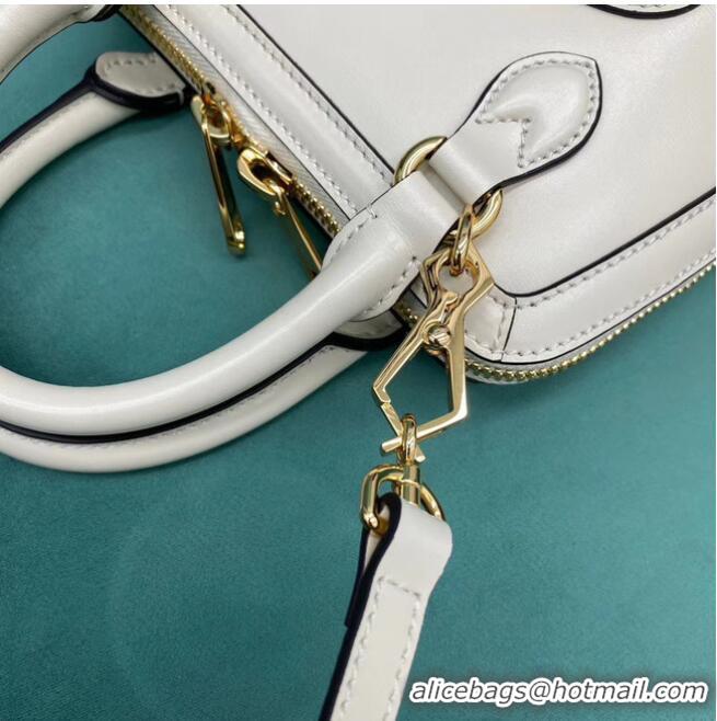 Super Quality Gucci Horsebit 1955 mini top handle bag 640716 white