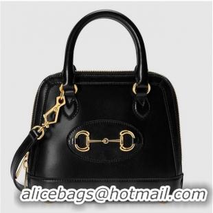 Popular Style Gucci Horsebit 1955 mini top handle bag 640716 black