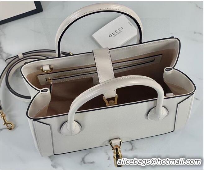 Buy Classic Gucci Jackie 1961 medium tote bag 649016 white