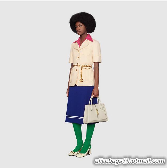 Buy Classic Gucci Jackie 1961 medium tote bag 649016 white